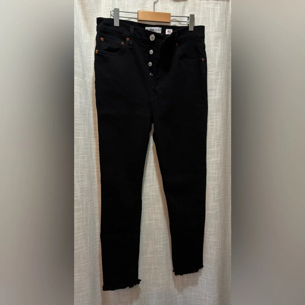 Re/Done | High Rise Ankle Crop - Picture 2 of 7